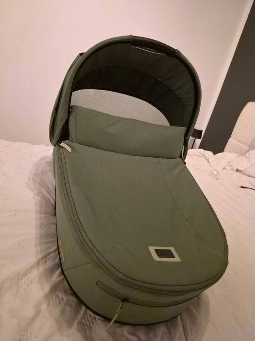 JAK NOWA Gondola do wózka Cybex Priam 4.0 Leaf Green / Dark Green