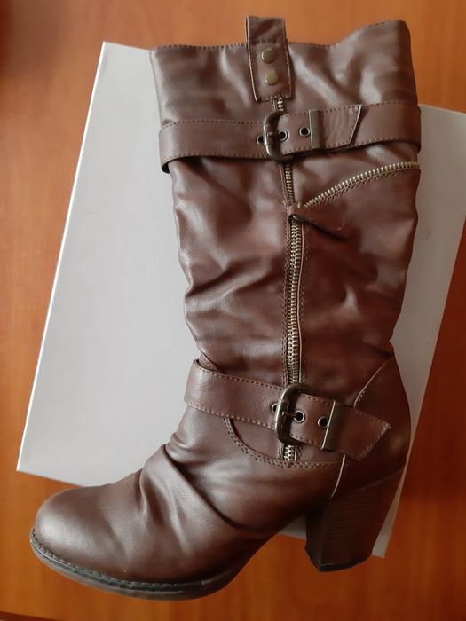 Kozaki brązowe Graceland Deichmann r. 39