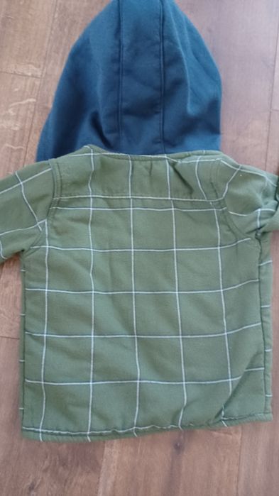 Bluza w kratę z kapturem DKNY 104/110