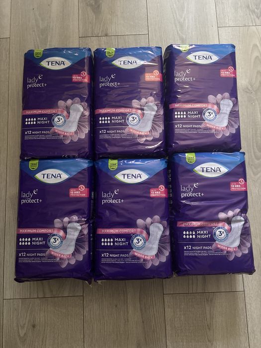 Wkładki chłonne  Tena Lady protection + Maxi Night 72 sztuki