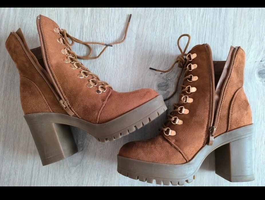 Botki brązowe Sinsay 37