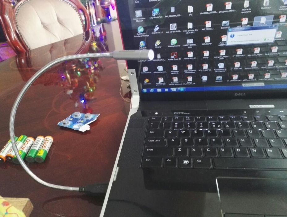Lampka na USB do laptopa