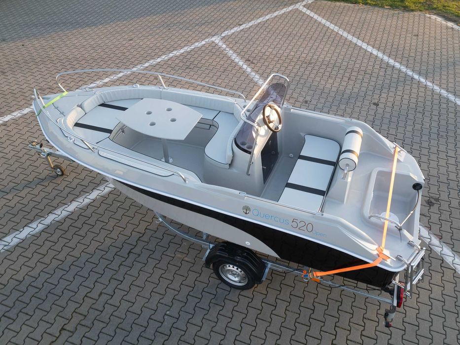 Nowa łódź motorowa Quercus 520Open otwarta motorówka rybacka łódka