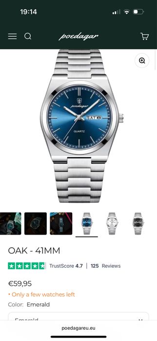 Relogio oak poedagar