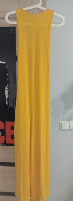 Żółta, długa sukienka