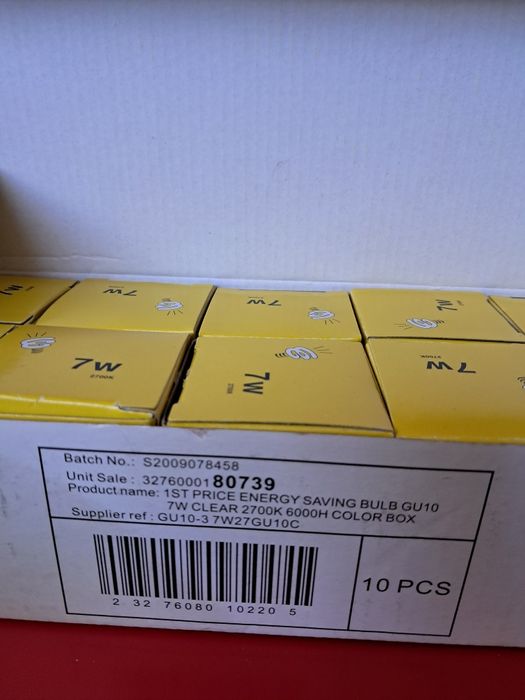 Лампочки, нові, економки GU10 7 W CLEAR 2700