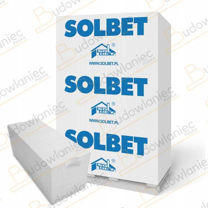 Pustak Solbet beton komórkowy Suporex 24x24x59 P+W  pustak biały gazobeton bloczki 24 cm Solbet (nie H+H) + dostawa  Jelenia Góra