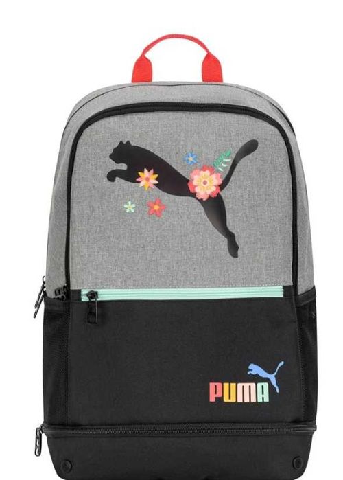Рюкзак PUMA Kids' Eclipse з м'яким відділенням для ноута сіро чорний