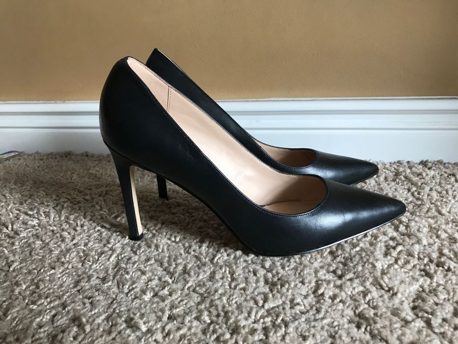 Mango szpilki 39 szpic skora skorzane eleganckie klasyczne