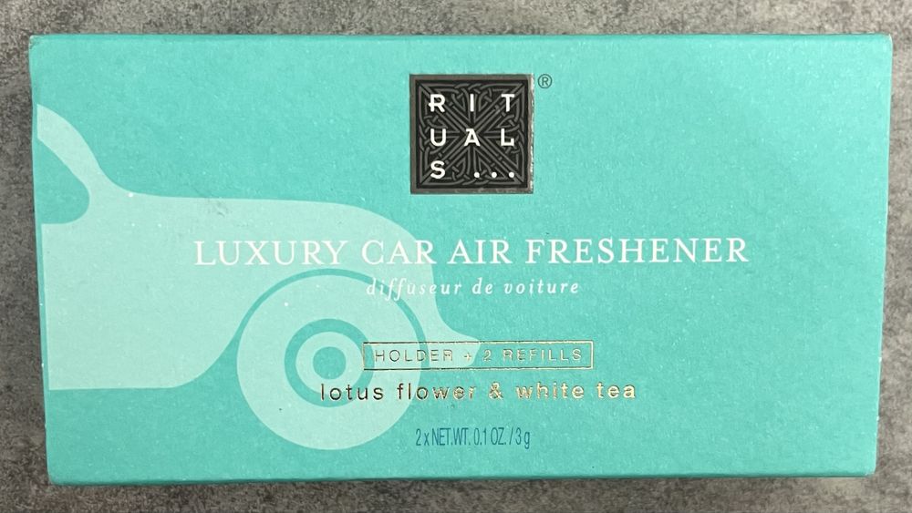 Rituals luxury car air freshener zapachy do auta The Ritual Of Karma lotus flower&white tea 2x3gr