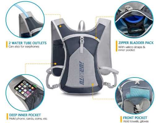 Plecak rowerowy do biegania bidon na wodę worek nawadniający 2 litry