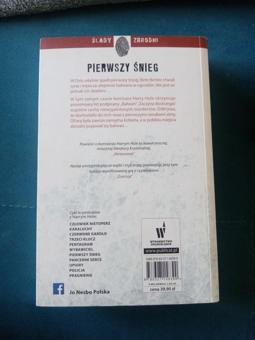 "Pierwszy śnieg" Jo Nesbo