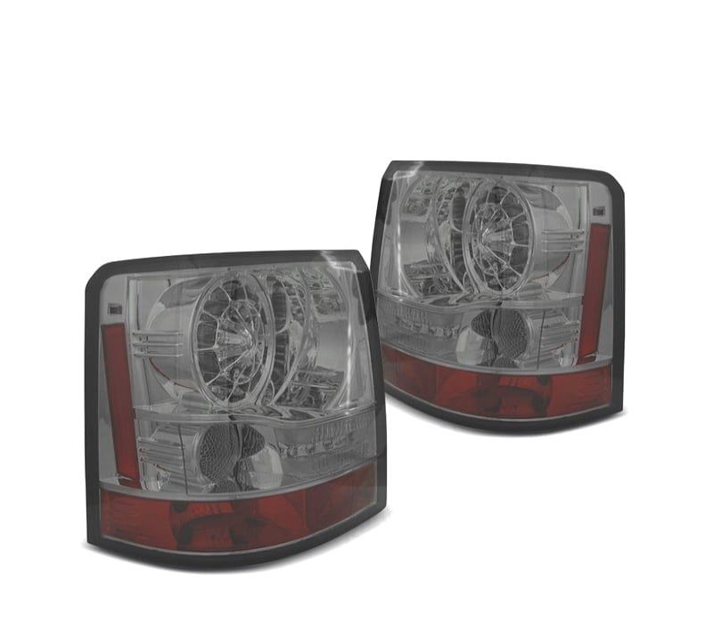 FAROLINS TRASEIROS RANGE ROVER SPORT 05-09 LED FUNDO CROMADO FUMADO