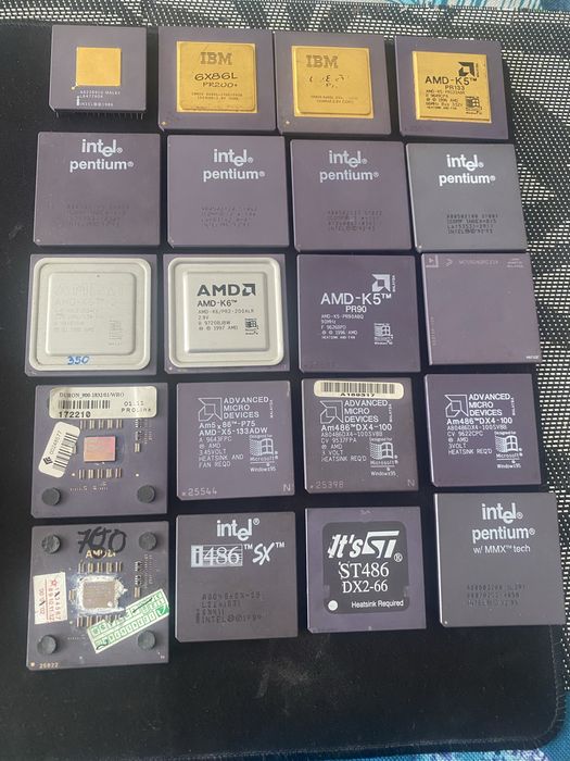 Procesory Intel Pentium/486/IBM/Amd Retro
