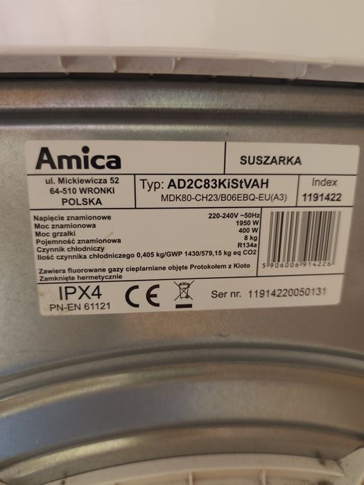 Suszarka do ubrań Amica