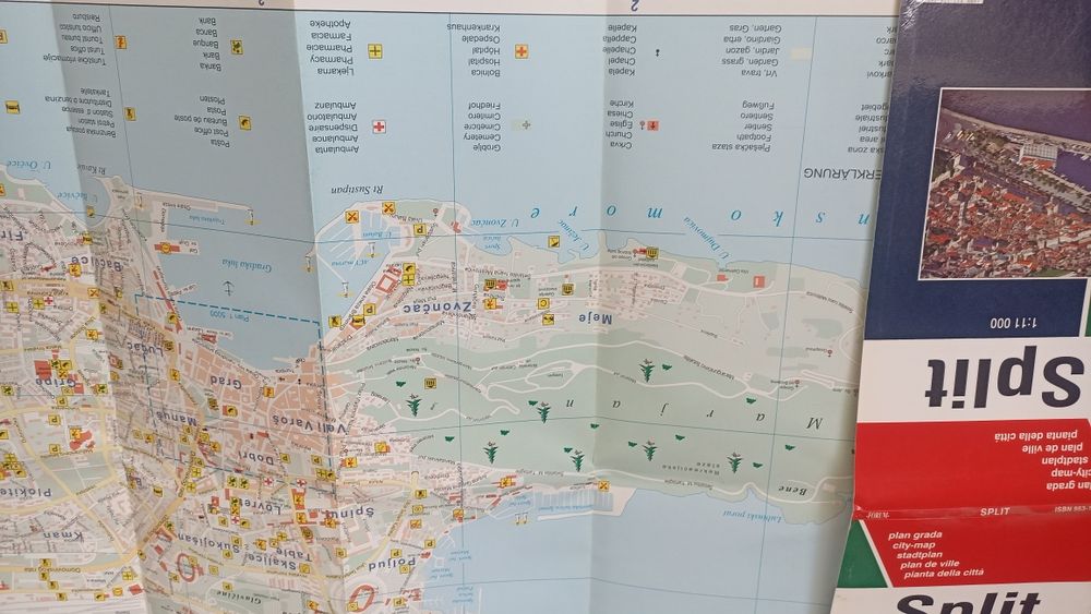 Split mapa plan miasta