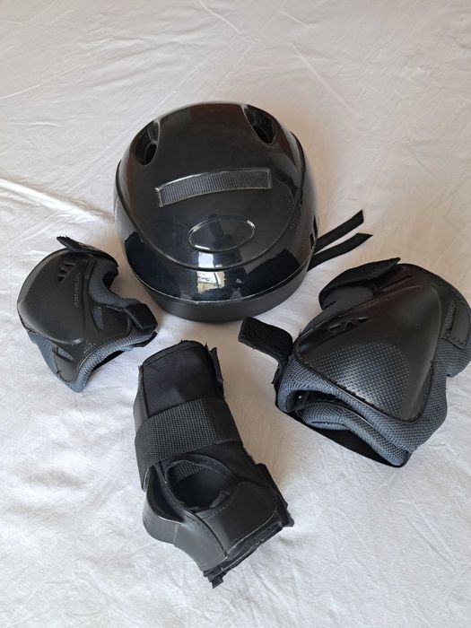 Patins em linha e EPI