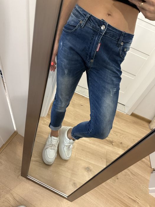 Spodnie jeansowe boyfriend dsquared2 damskie rozm s/m