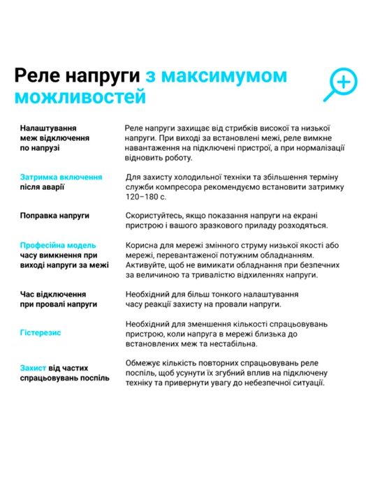 Реле напруги ,ZUBR D2-40/50/63red