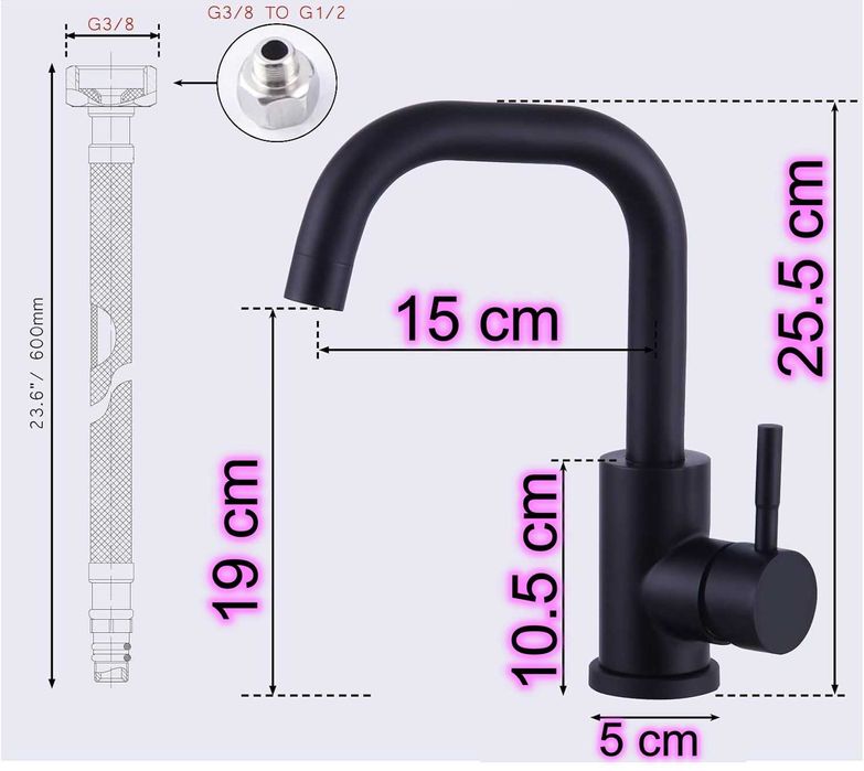 Torneira de cozinha misturadora (25x15)(Autocaravana / Campervan)