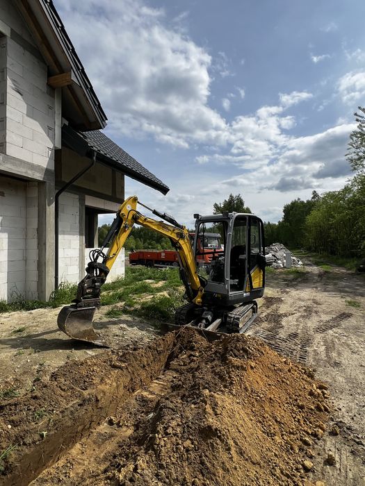 Wynajem Minikoparek 1t, 2t, 3.5t | Wozidło 3t | JCB, Yanmar, Wacker Neuson