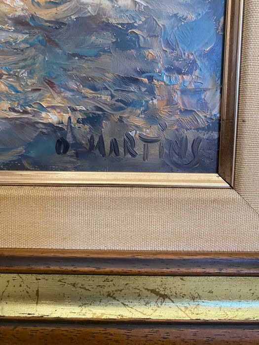 Quadro com pintura a óleo de O. Martins 66x56cm's