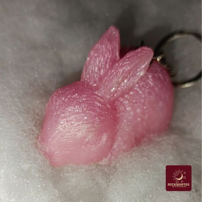 Porta chaves coelho em resina