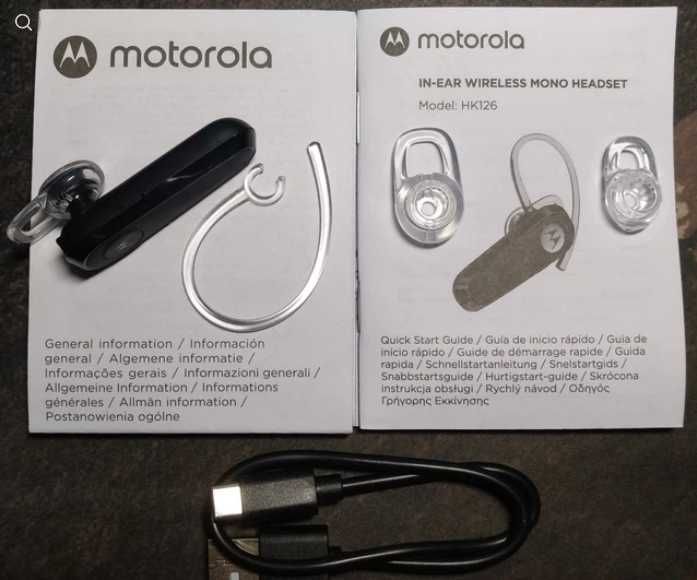 Bluetooth-гарнітура Motorola HK126 Black нова