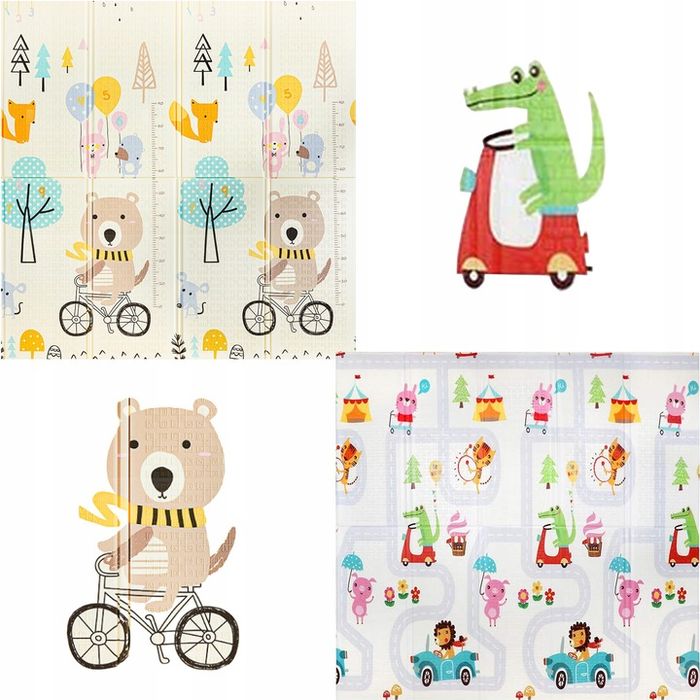 Piankowa Mata Edukacyjna Składana Xpe 200x180 Cm