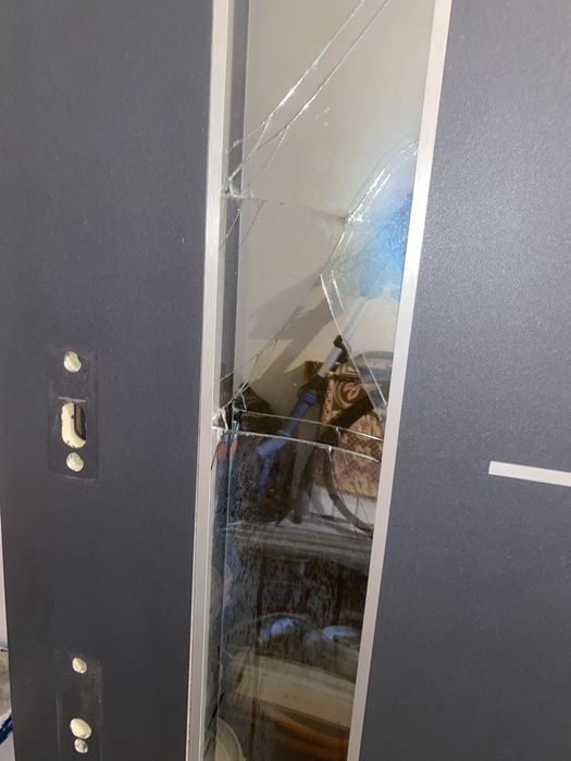 [Uszkodzone] Skrzydło drzwi WIKĘD Prestige Termo Lux - Gładki Antracyt