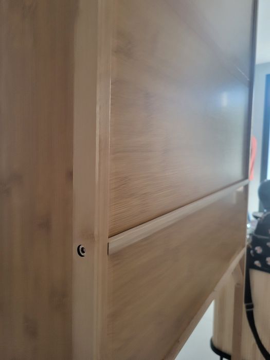 Móvel bambu para máquina de lavar