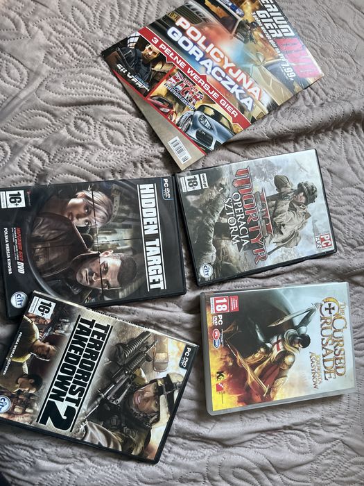 5 gier pc komplet stan bdb