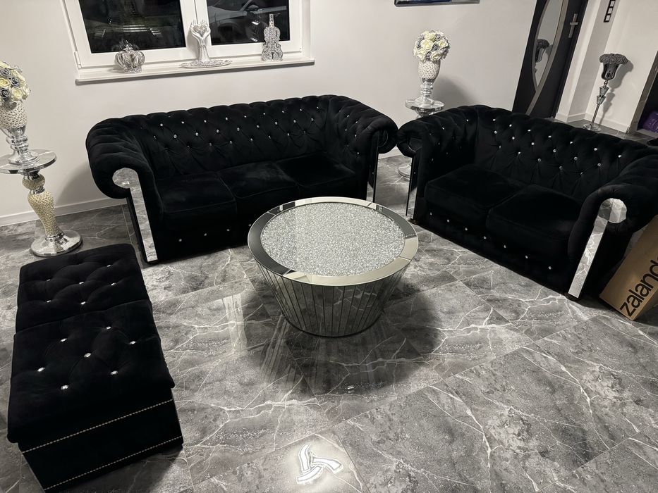 Sofa glamour chesterfield 3+2