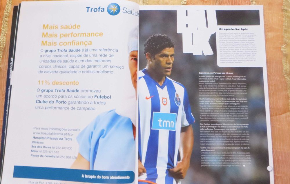 Revista Dragões Especial Hulk O FCP é a minha família Nº 278 de 2008