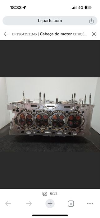Cabeca motor pegeout 1.6 110