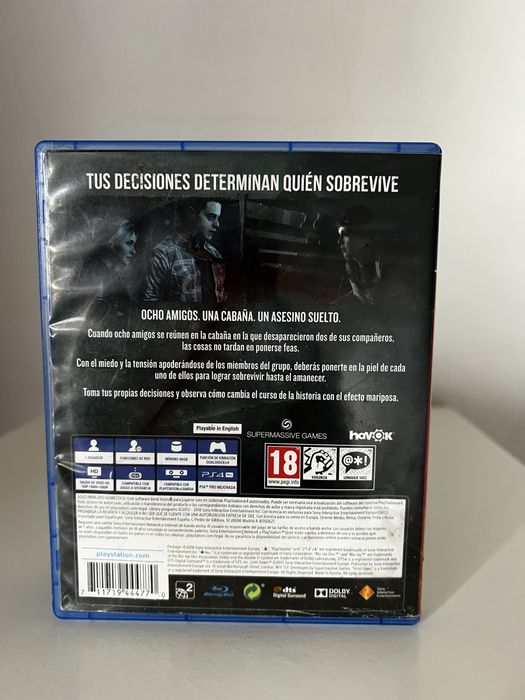 Jogo Until Dawn- PS4