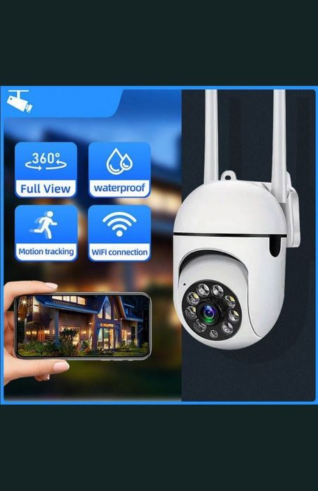 Wi-Fi камера 360°  з нічним баченням і датчиком руху | Нова