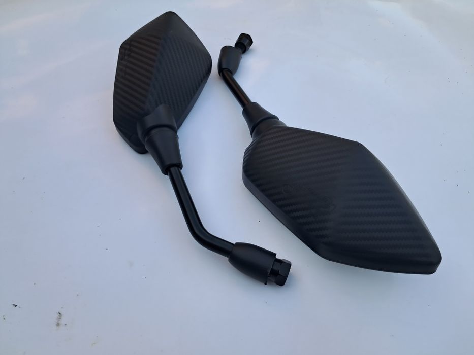 Мото зеркала прызма чорные карбон. Цена за пару.