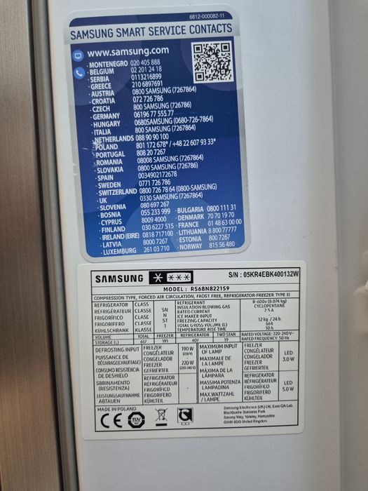 Frigorífico Americano SAMSUNG