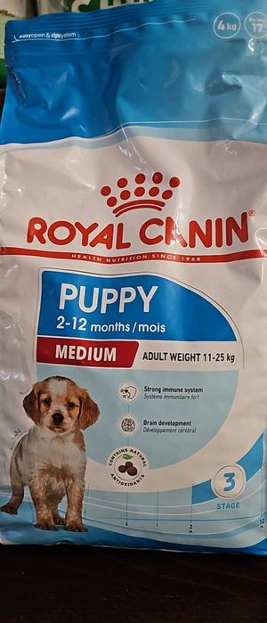 ROYAL CANIN Medium Puppy 3 x 1 kg dla szczeniąt  + Wiadro GRATIS