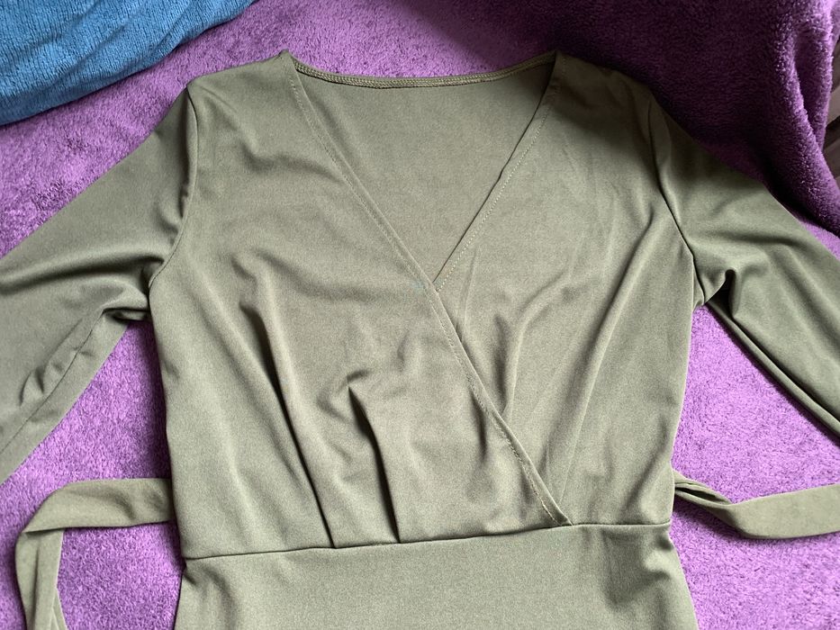 Elegancka zielona sukienka (S/M)