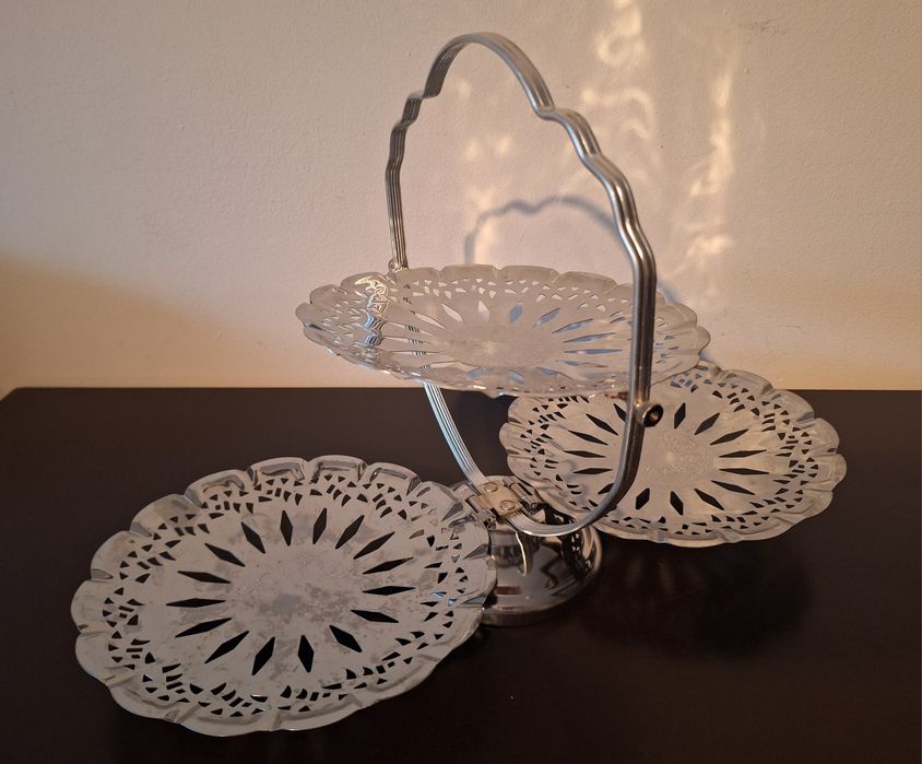 Patera rozkladana na owoce, słodycze