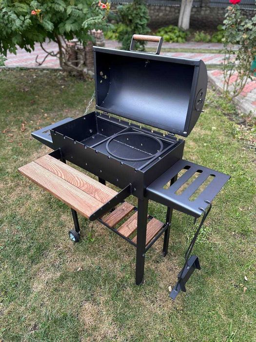 Мангал 4 мм з термометром та підставкою під казан! Мангал для шашлику!