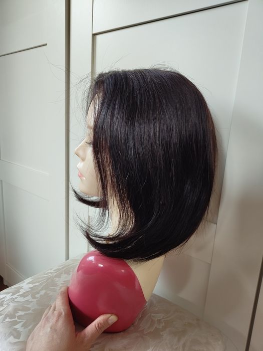 Peruka z naturalnych włosów lace front.