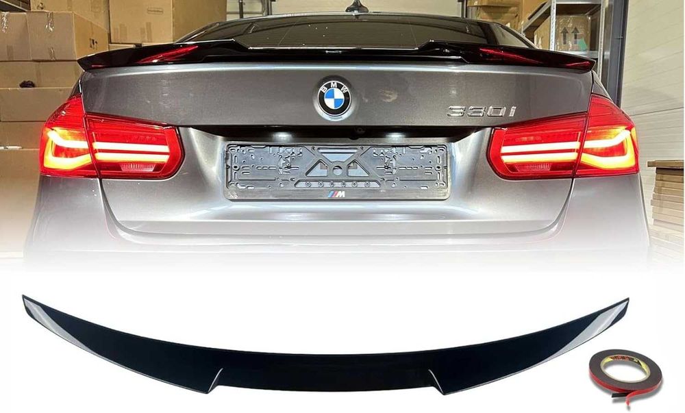Lotka klapy bagażnika SPOILER M4 STYLE Czarny SPOJLER DLA BMW F30