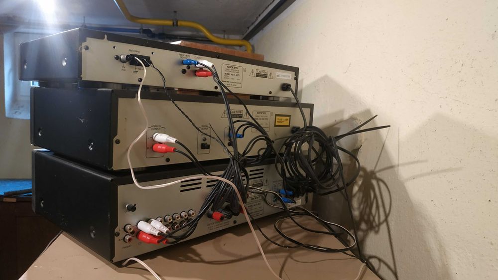 Wieża Hi Fi Onkyo. Wzmacniacz, Tuner, CD, Casette deck