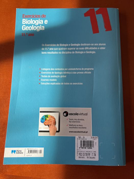 Livros de Biologia e Geologia 11 ano - exame