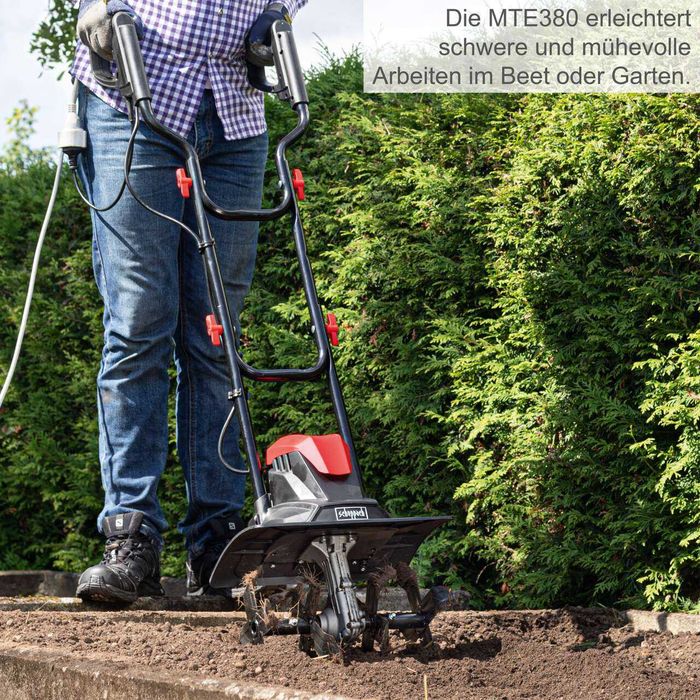 Садовий культиватор Scheppach MTE380 електричний мотоблок