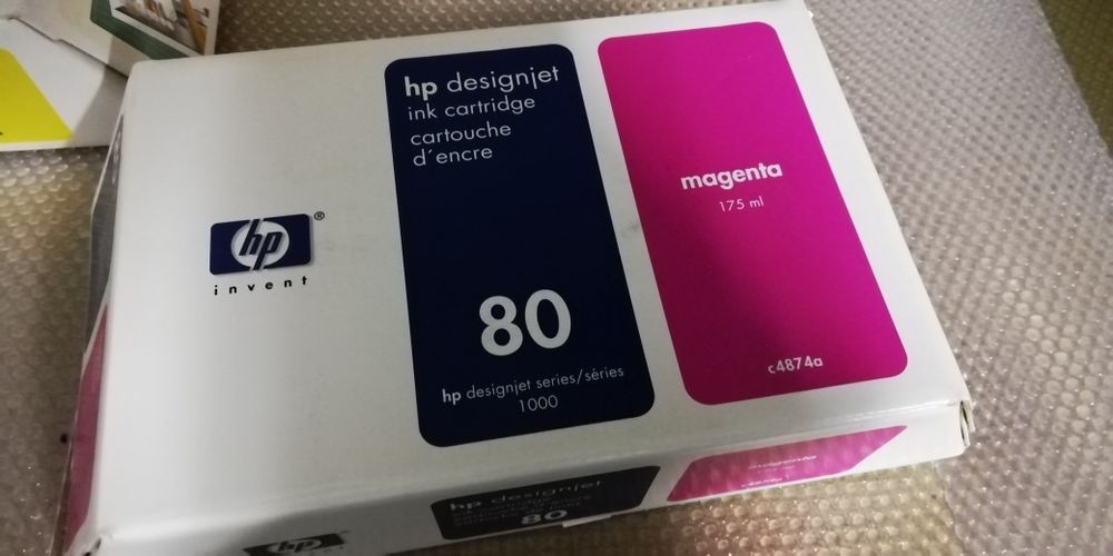 HP 80 Ink Cartridges for Designjet 15, 44, 45, and 78 Inkjet Printers – Original, Brand New64552979123201124