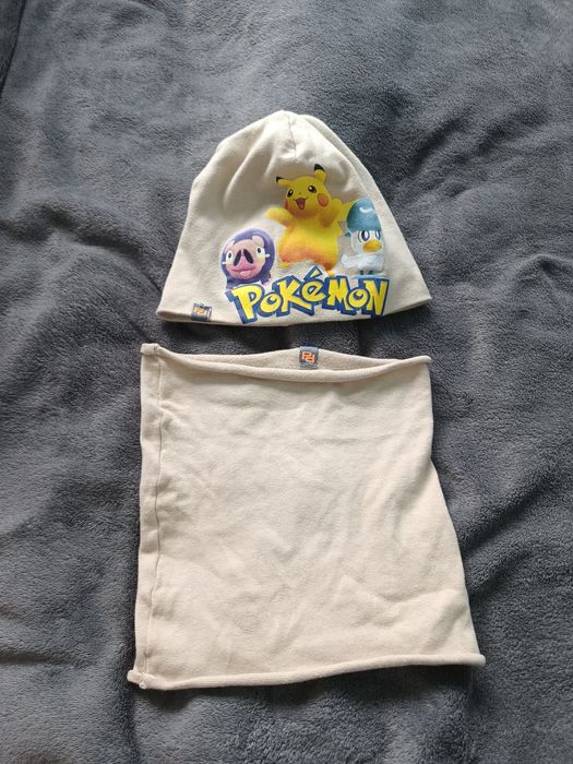 Komplet Pokemon czapka+komin